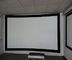 Custom 3D Curved Fixed Frame Projection Screen , 180 degree Circular Projection Screen