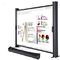Electric Fixed Projection Screens For Tabletop Presentation , Retractable