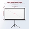 Indoor / Outdoor Tripod Stand Projector Screen 70"X70" For Home Cinema