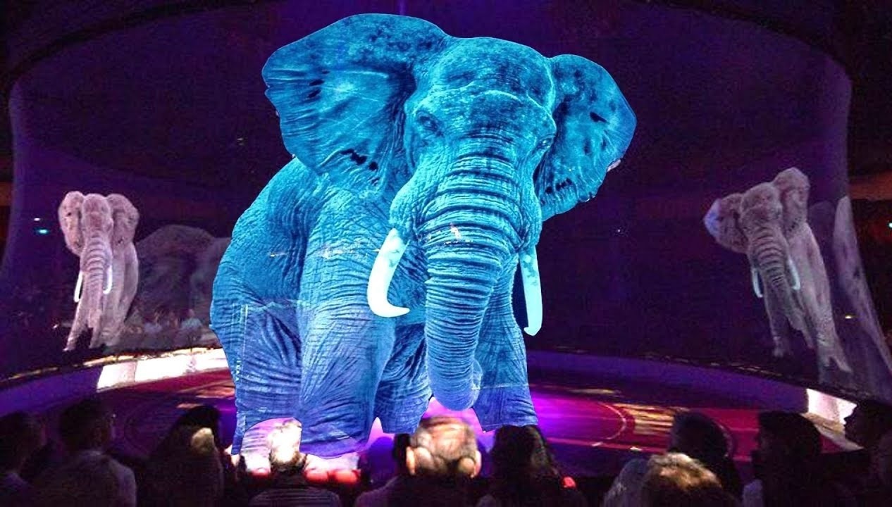 Projector Transparent Hologram Screen Holograohic Projection Scrim For