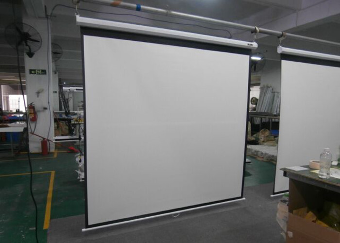 72 Inch 43 Wall Mount Manual Control Projector Screen Support OEM / ODM