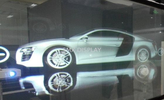 quality 3D Holographic Rear Projection Film Adhesive Self Glass 170° View Angle factory
