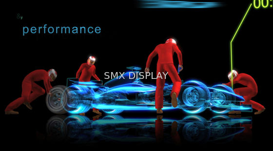 Quality Pepper Ghost Projection Hologram Foil 3D Transparent Holographic Foil factory