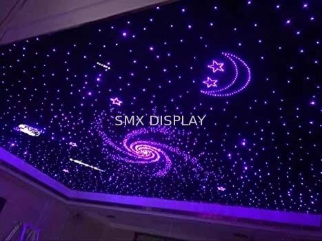 quality 32W Twinkle Fiber Optic Lights Music Activated RGBW LED Star Ceiling Panels factory