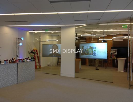100um Transparent Rear Projection Film Holographic Screen Film For Shop ...