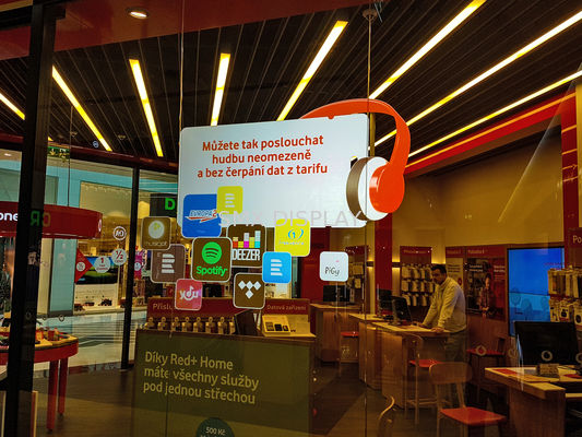 quality Self Adhesive Hologram Transparent Film Rear Projection Screen Film 1.52m Width factory