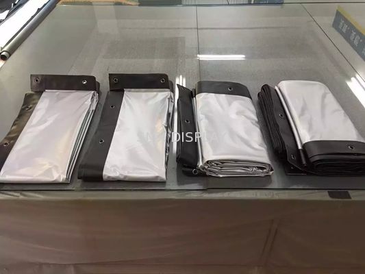 Quality White Front Projection Screen with black border , outdoor projector screen factory
