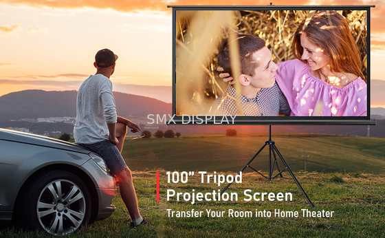 Portable Tripod Stand Projector Screen Cinema 96