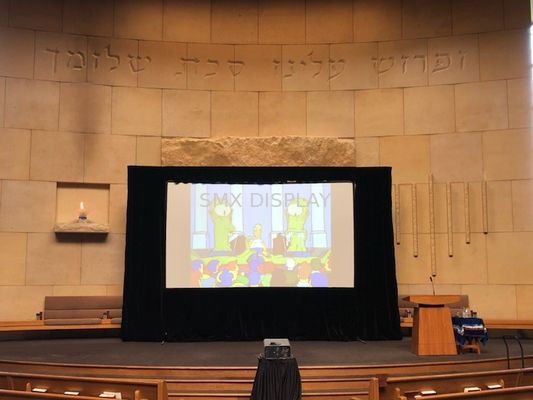 Quality 300inch Fast Fold Projection Screen with Aluminium Frame and Front & Rear Projection for Outdoor Movies factory