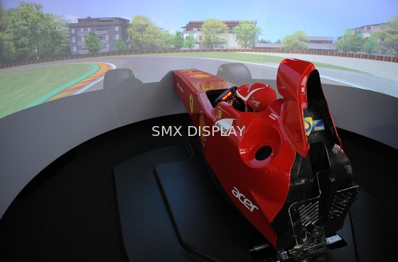 360° Large Curved Projector Screen Fixed Frame For Simulator 1.0 Gain