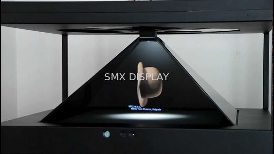 Quality 350cd/m2 3D Holographic Display Tempered Glass 3D Hologram Holocube Box factory