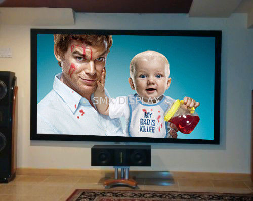 Quality Projector Cinema Theater Fixed Frame projection Screen 3D Silver Fabric for home cinema factory