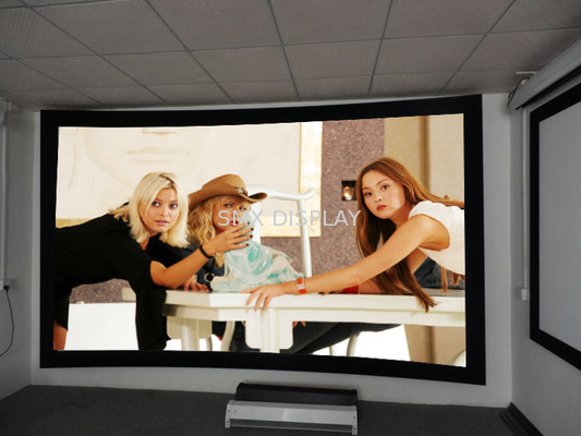 8cm Frame Curved Projection Screens With Black Velvet / 3D Screen Projector