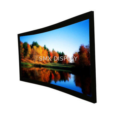 Quality Custom Cinema Projection Screen / Curved Projector Screen 92" factory