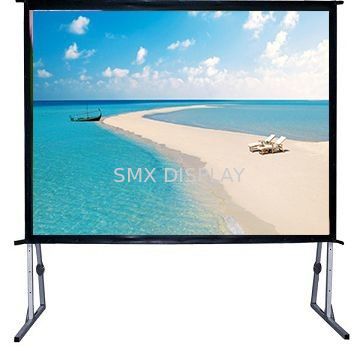 Quality 120" Fast Fold Projector Screen With Flight Case / Outdoor Rear Projector Fabric Stand factory