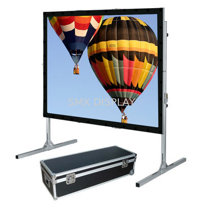 quality Outdoor Folding Roll Up fast fold projection screen For Cinema factory