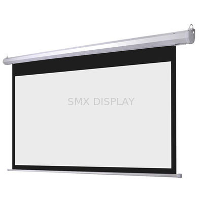 Quality Out door Electric Projection Screens Remote Control / presentation screen Roll Up factory