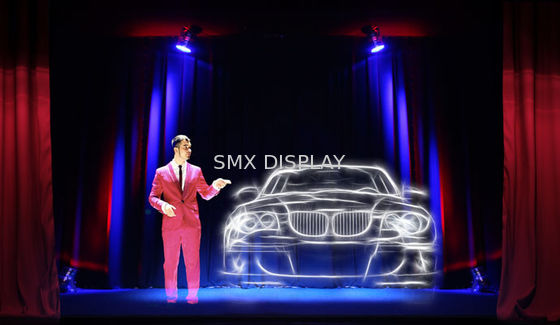 Quality Reflective 45 Degree Musion Eyeliner Stage Holographic Touch Foil / Light Reflection Foil factory