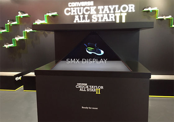 quality 50 Degree Holographic Glass Screen Pyramid Holographic Showcase 270 factory