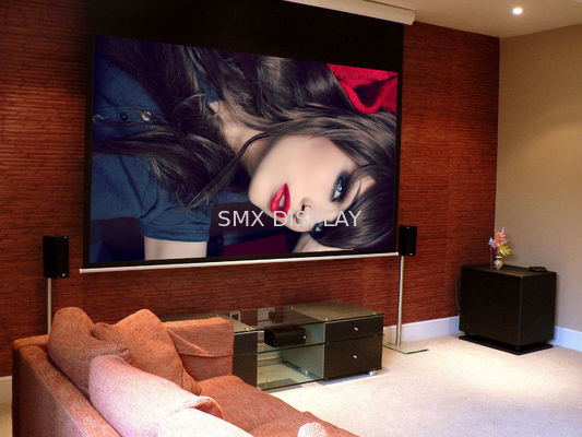Quality Remote Control Motorized Projector Screen 3D Fiberglass White Screen Fabric factory