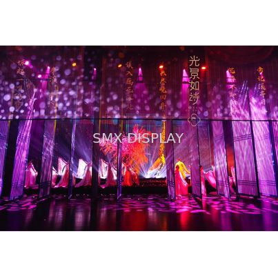Quality SMX Holographic Projection Screens Holo Gauze 3D Hologram Mesh Screen Used For Stage Wedding Exhibitions factory