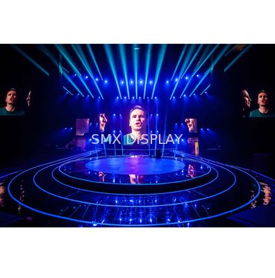 Quality 3.1m Holo Gauze Screen , 3D Holographic Mesh Screen Creates Image Floating In The Sky factory