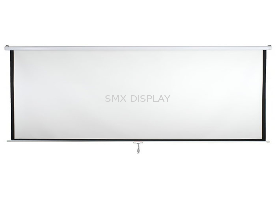 72 Inch 4:3 Wall Mount Manual Control Projector Screen Support OEM / ODM
