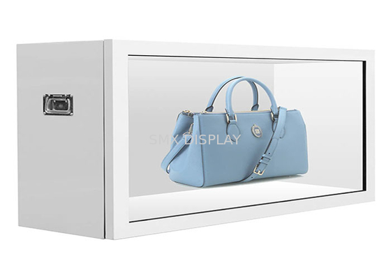 Hologram Pyramid Transparent LCD Display Case 55 Inch Touch Screen