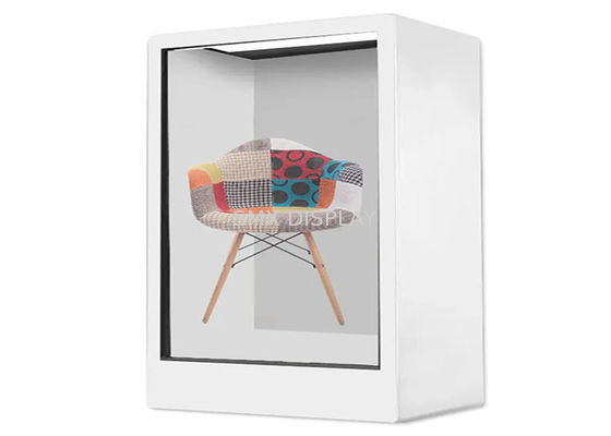 Quality Infrared Touch 3D Hologram Pyramid Display Transparent LCD Showcase For Advertising factory