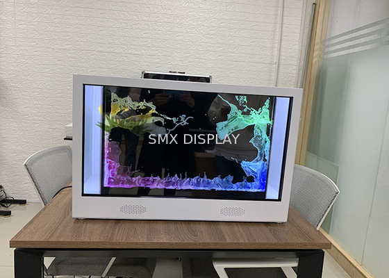 3 Sided 3D Hologram Screen Box Transparent Touch 3D Hologram Pyramid Display