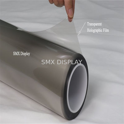 Quality 1524x3000mm Clear Rear Projection Film Indoor Outdoor Transparent Holographic Film factory