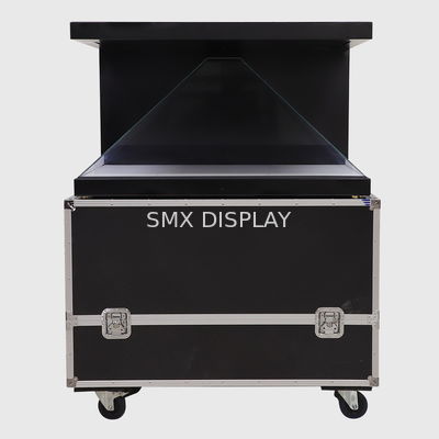 quality 270 Degree 3 Side 42 Inch Pyramid Hologram Display 3D Projection Holographic Showcase factory