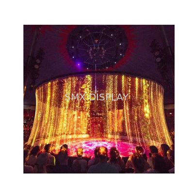 Quality Long Range Holographic Mesh Projector Screen Extra Large 3D Hologram Screen factory