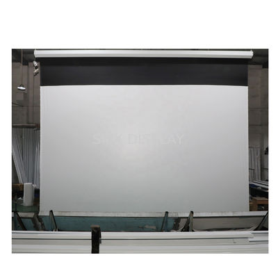 Quality 300 Inch Electric Projector Screen Tab Tensioned Motorized Projection Screen For Outdoor factory