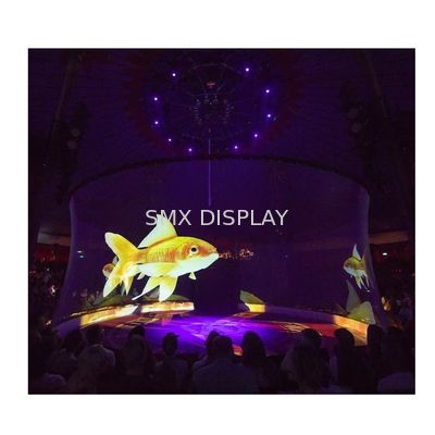 Quality Fireproof B2 Holo Gauze Holographic Mesh Screen For 3D Projection factory