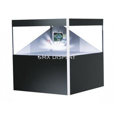 360 Degree 3D Pyramid Hologram Display Showcase / Clear 3D Hologram Pyramid Holobox Watch Glass