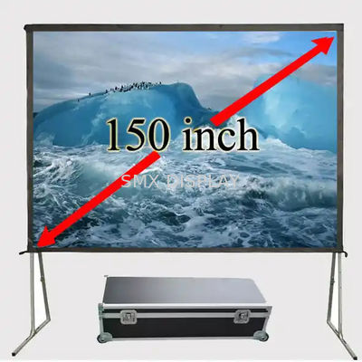 Quality Fast Fold Projector Screen With 100" To 500" Size 300 Inch For Large Venue Projecto factory