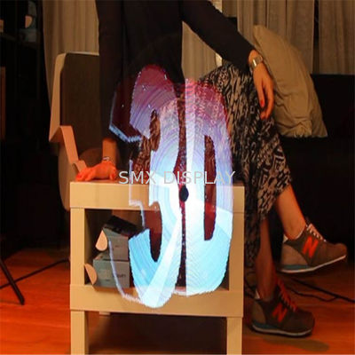Quality 42cm X 42cm Black 3D Hologram Players 1.5kg Shopping Mall 3d Holo Display factory