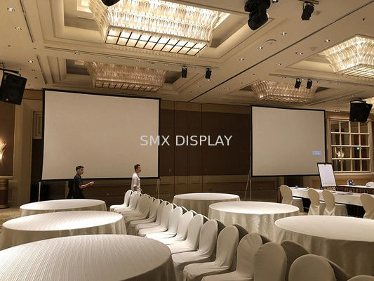 Quality 16:9 300inch Front&Rear Fast Fold Projection Screen With Dress Kit For Outdoor Movie Cinema factory