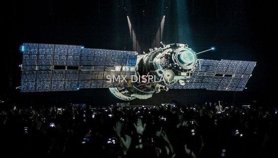 quality 3D Holographic Mesh Screen Hologram Stage Projection for Concert factory