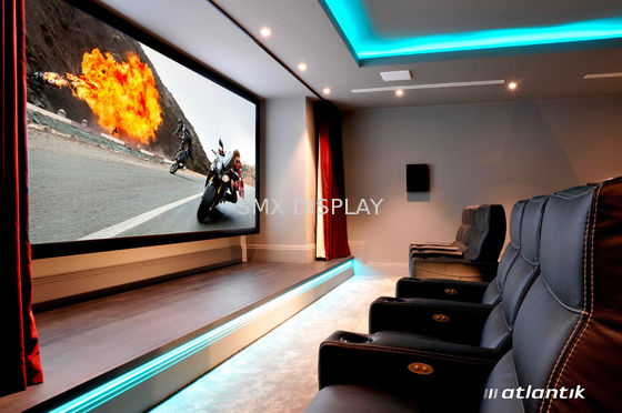 Quality Aluminum Frame 16:9 HDTV Wall Mount Fixed Frame Screen For Home Cinema factory