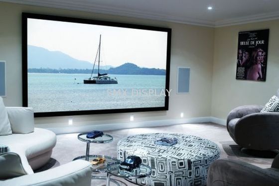 Quality Home Cinema 150" Wall Mount Fixed Frame Projector Screen With HD Matte White factory