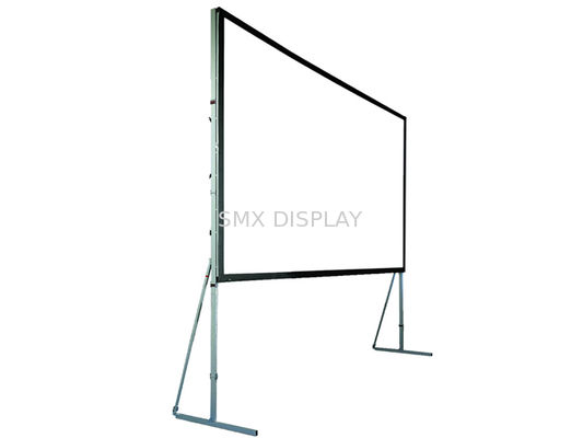 quality Portable Matte White Fast Fold Screens Front and Rear Projection For Event factory