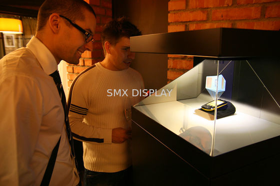 Quality Holographic Display Showcase Hologram 3D Pyramid Advertising Player 1920x1080 factory