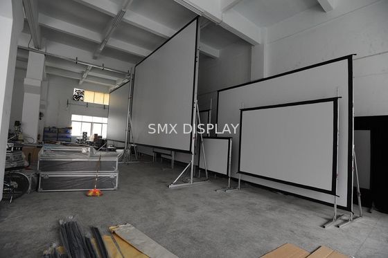 Quality 200" Rear And Front Fast Fold Screen With Dress Kits And Flight Case factory