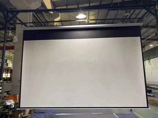300'' Electric Projector Screen / Wall & Ceiling Mounted Motorized Projection Screen With Remote Control
