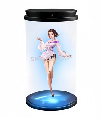Quality 180 Degree 3D Holographic Cylinder HoloTube with 500 cd/m² Brightness, 1920x1080 Resolution, and Interactive Communication factory