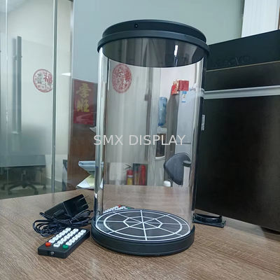 Qualität 180 Grad 21,5 Zoll 3D-Holographischer Zylinder Transparenter Bildschirm Interaktive Hologramme für Museen Fabrik