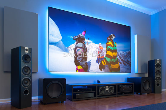 Quality 16/9 Zero Edge Fixed Frame Screen Anti - Light Projection Screen For Home Cinema factory