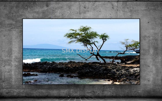 High Contrast Curved Rear Projection Screen , Fixed Projection Screen ...